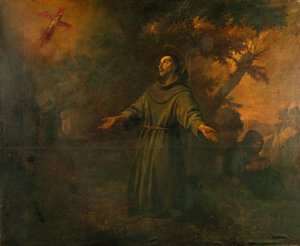 Szent Ferenc fogadja a Stigmatákat